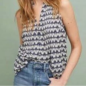 Maeve by Anthropologie Sleeveless Ikat Tank size large